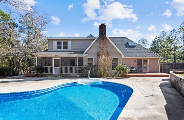 Southern Pines Getaway with Pool & Movie Theater!