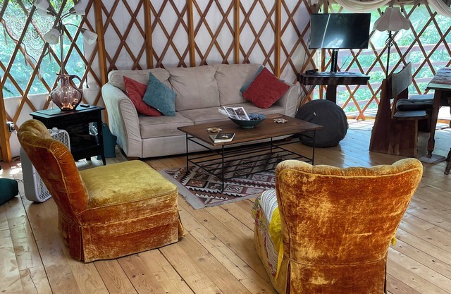 Spacious and Beautiful 30 ft Yurt in the Mountains - 8 mi from Montpelier!