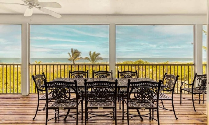 Wulfert House | A Saba Wind North- Oceanfront Estate with Pool on Captiva Island!