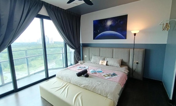 Nusajaya Apartment | Almas Suites 알마스 스위트 갤럭시 스페이스 넷플릭스 바 STAY