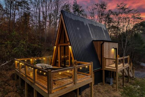 Sevierville House | An Escape to the Forest, A Smoky Mountain A-Frame Cabin, Couple's Romantic Get-away!