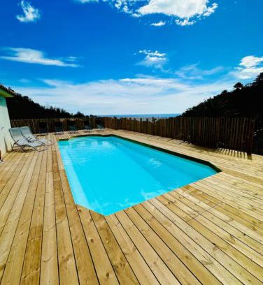Sari-Solenzara Apartment | Appartement Mare è Machja avec piscine et vue mer