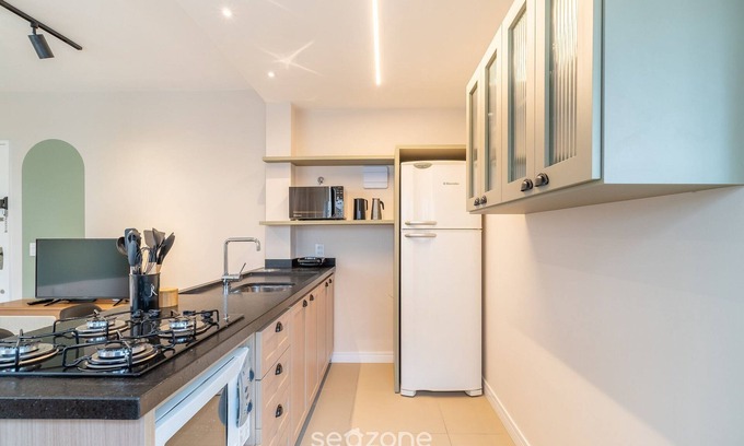 Centro Apartment | Apto 1Q and Self Check-in 400m from Beira Mar BMC1008