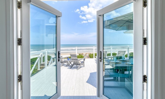 Crescent Beach House | Beachfront Paradise, New Pool and Hot Tub, Private Boardwalk, Six King Suites, $300 in Free Tickets!
