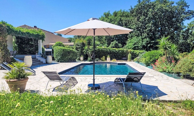 Cogolin Villa | Beautiful private villa for 4 people with WIFI, private pool, A/C, TV, terrace and panoramic view