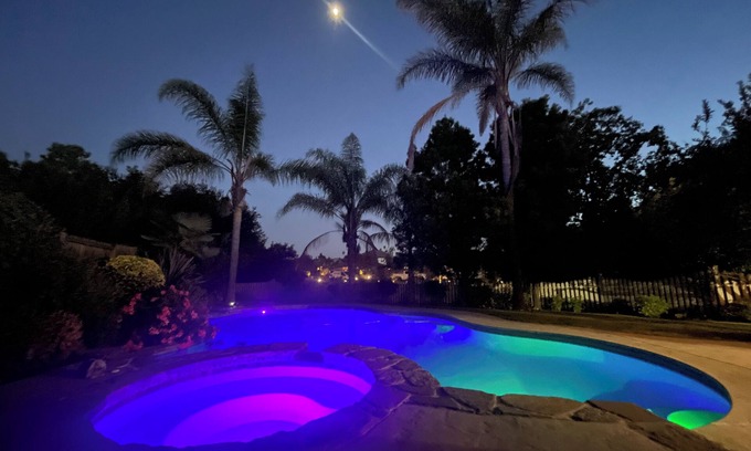 Ridgemark House | California Tropical Refuge with Pool and Hot Tub accommodating large group of 13