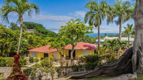 Puntas Apartment | Casita 1 at Ceiba Tree Inn. Tranquility with Garden Views and Pergola with Ocean Overlook