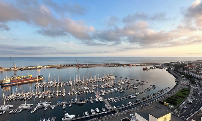 Ponta Delgada Apartment | Central Ponta Delgada - Ocean and Sunset views from tallest building on island