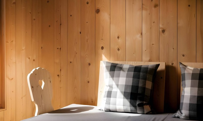San Martino Ski Chalet | Chalet 'Blasla Olben 2-3P 1' with Mountain View, Private Terrace and Wi-Fi