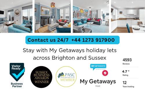 Shoreham-by-Sea House | Chantry House with Free Parking By My Getaways