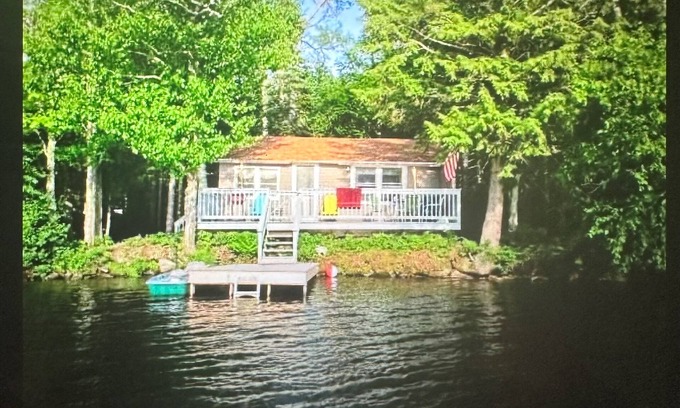 Piermont Cabin | Cozy and Rustic lakefront cottage on beautiful, serene Lake Armington