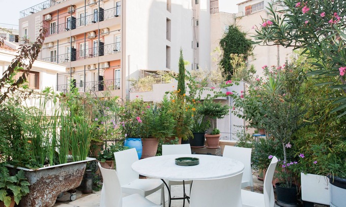 Psirri Apartment | Delightful 2BR/2BA Apartment. Private Balcony & Access to Rooftop Garden! EP9U