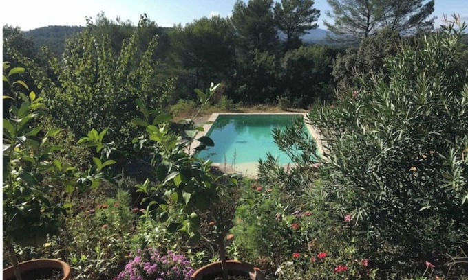 Barjols Villa | Dreaming in Provence among the olive trees, with a view of the Sainte Beaume mountain range