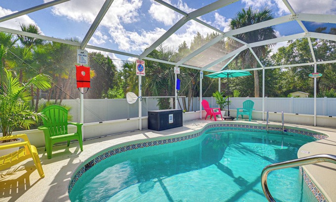 Sebastian Highlands House | Fenced Yard, Game Room: Family Home in Sebastian!