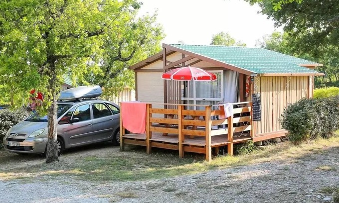 Banon Ski Chalet | Flower Camping le Epi Bleu * - Standard chalet 35m2 (2 bedrooms) - terrace included 10m2 5 persons