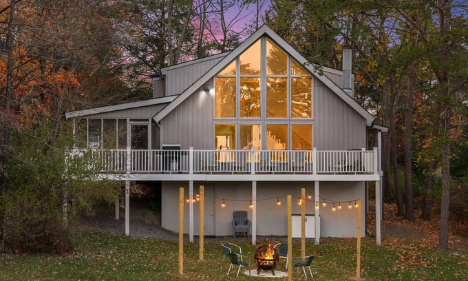 The Woods Ski Chalet | Golf Views, Fireplace, 2 Fire Pits, Grill & Deck