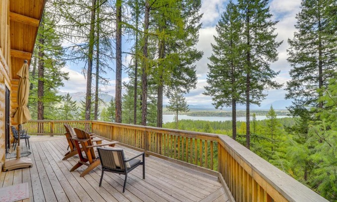 Whitefish House | Hand-Crafted Cabin with Whitefish Lake Views!