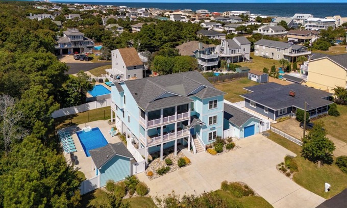 Sandbridge House | Island Time | 800 ft to the beach | Private Pool, Hot Tub, Dog Friendly
