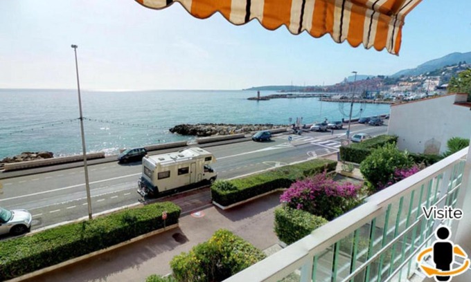 Menton Apartment | Joli 3P rénové en bord de mer avec terrasses, piscine et garage à Menton - FR-1-196-184