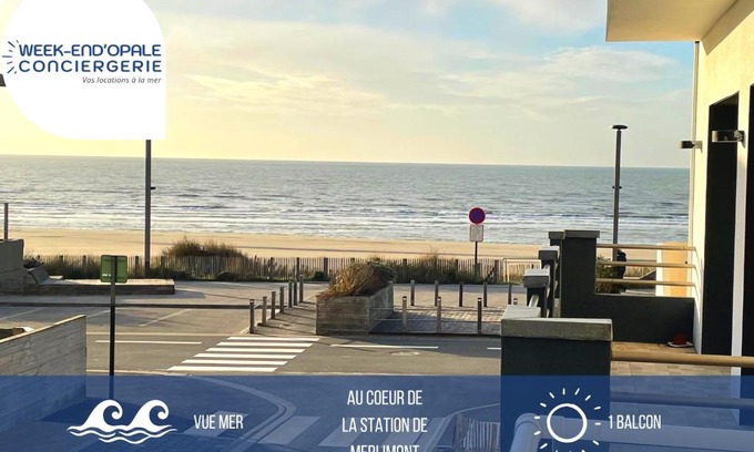 Merlimont-Plage Apartment | L’échappée avec vue sur la mer