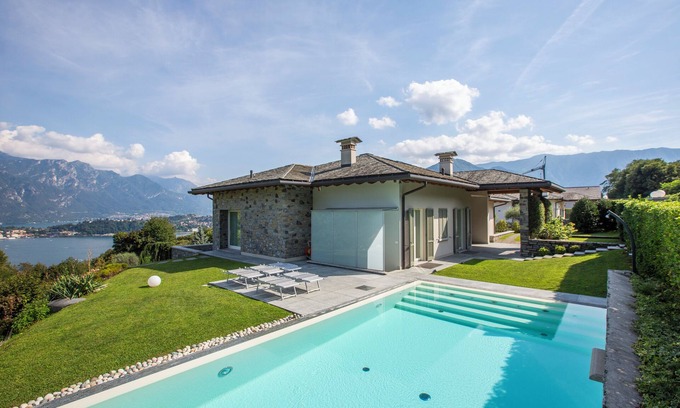 Griante Villa | Lake Como, Villa La Grande Bellezza, pool and amazing view