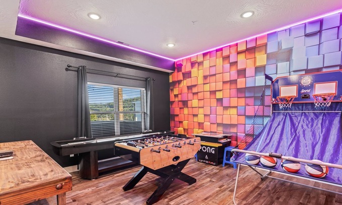 Hollister Cabin | Lakeside Escape Hot Tub | Fire Pit | Bowling Alley | Game Room | HGTV Design