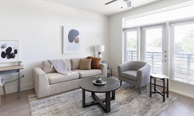 Fort Worth Apartment | Landing | Modern 1BD, Yoga Studio, Game Room