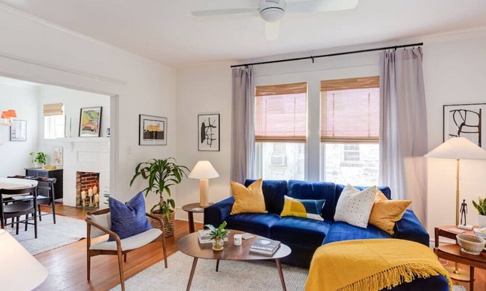 Burlington House | Luminious historic home bursting with color