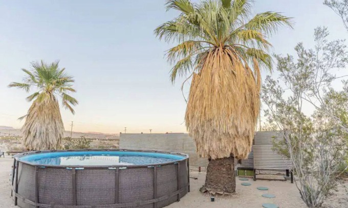 Twentynine Palms House | NEW! New Moon Cactus Villa @ Joshua Tree - HotTub, FirePit, Pool, Outdoor Shower