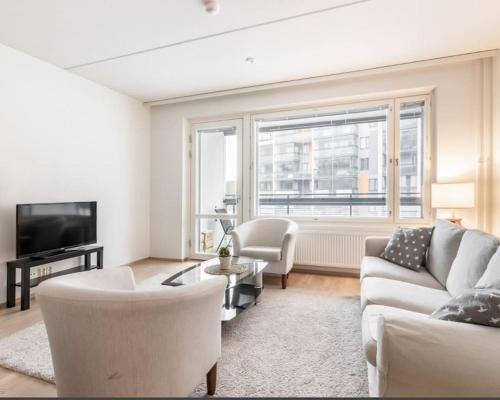 Etela-Kaarela Apartment | Nice 74,5 m2 ap for 6 with parking and sauna