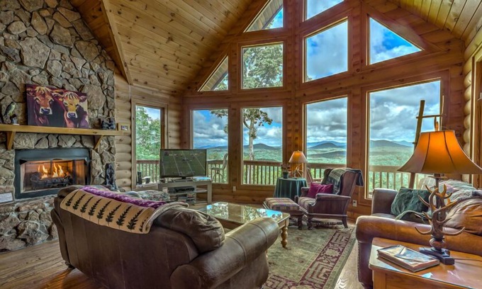 My Mountain Cabin | Plane View - Mountain View | Pet Friendly | Hot Tub | Pool Table | Screened Porch