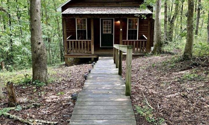 Elkin Cabin | Rustic Cabin on 28-Acre Property in the Foothills of the Blue Ridge Mountains