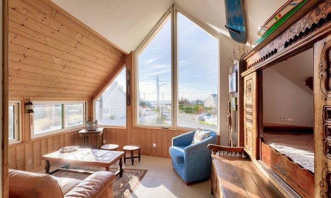 Penmarch Ski Chalet | Sea view - House for 4, 500m from the beach