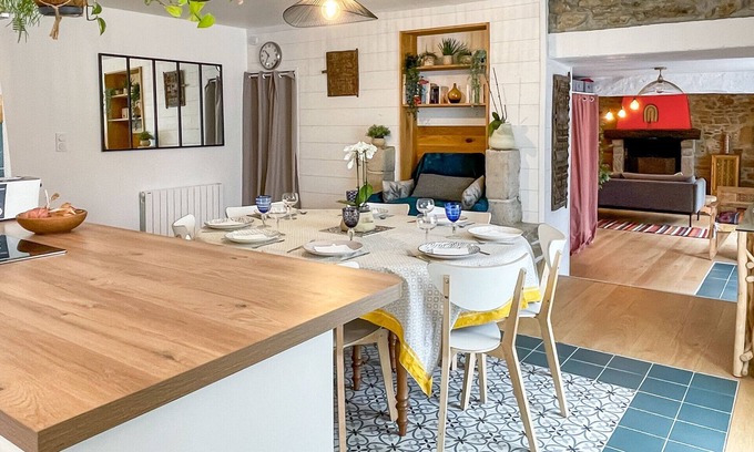 Surzur House | Stay for 8, in this renovated longère