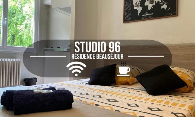 Troyes Apartment | Studio 96 - Wi fi fibre - Résidence Beauséjour - Proche centre ville