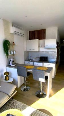 Centre-Ville Apartment | Studio neuf Climatisé et tout équipé - 3 clés vacances - hyper centre St Pierre - 3 minutes du lagon