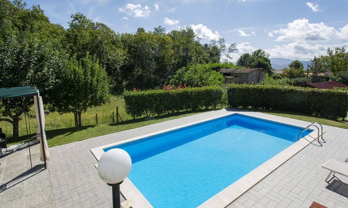 Villa Collemandina Villa | Stunning private villa for 7 people with WIFI, private pool, TV, patio and pets allowed