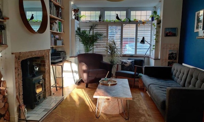 High Street House | Stylish East London Home with a Wood Burner+Garden