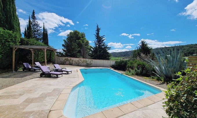 Montbrun-des-Corbieres Villa | Superb villa with nice views and a private pool