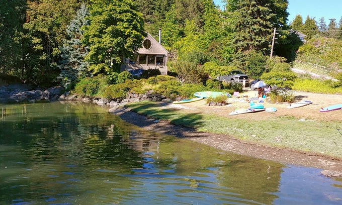West Sound Cottage | Waterfront cottage with tidelands, creek and waterfall!