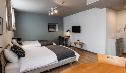 Basic Double or Twin Room, 2 Double Beds, Non Smoking, No Elevator