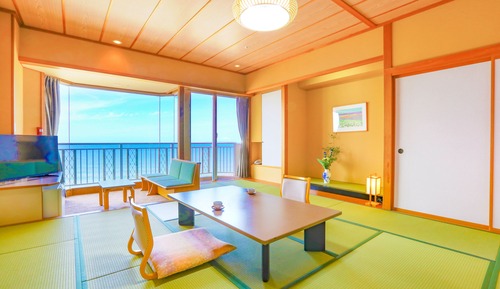 Standard Japanese-Style Room with 12.5 Tatami Mats - Indoor Bath - Ocean View - Non-Smoking