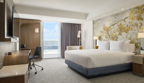 Suite, 1 King Bed with Sofa bed, City View