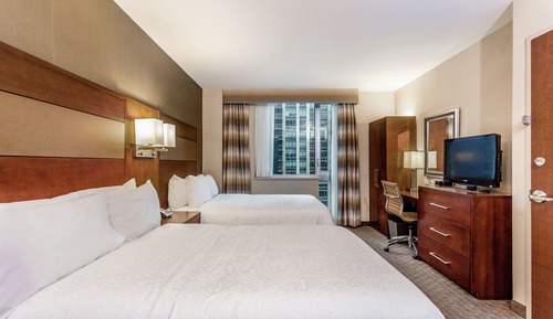 Room, 2 Double Beds, City View