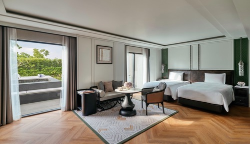 Premium Room, 2 Twin Beds, Hot Tub (Club Benefits Access, Outdoor Hot Tub)