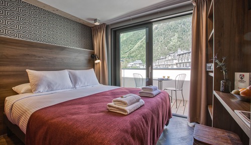 Chambre Double - Summit avec balcon et vue montagnes