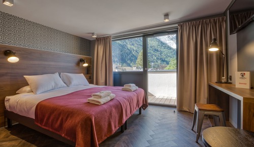 Chambre Double ou twin - Summit Supérieure avec balcon et vue Mt.Blanc