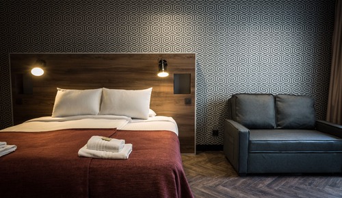 Chambre Quadruple avec balcon et vue Montagne