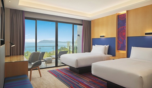 Room, 2 Twin Beds, Balcony, Sea View