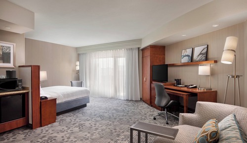 Junior Suite, 1 King Bed with Sofa bed, Non Smoking, Balcony (Mobility/Hearing Access, Roll-in Shwr)